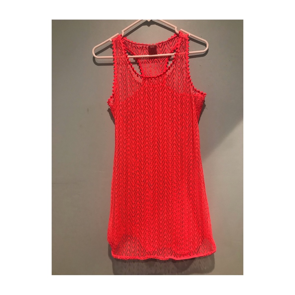 Laced bikini cover up dress